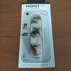 NEW Monet Plush Grip-Kickstand Strap LIGHTER Animal Print